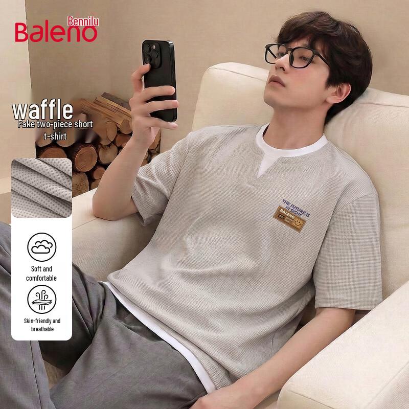 

Baleno Men s Layered Short Sleeve T-Shirt M