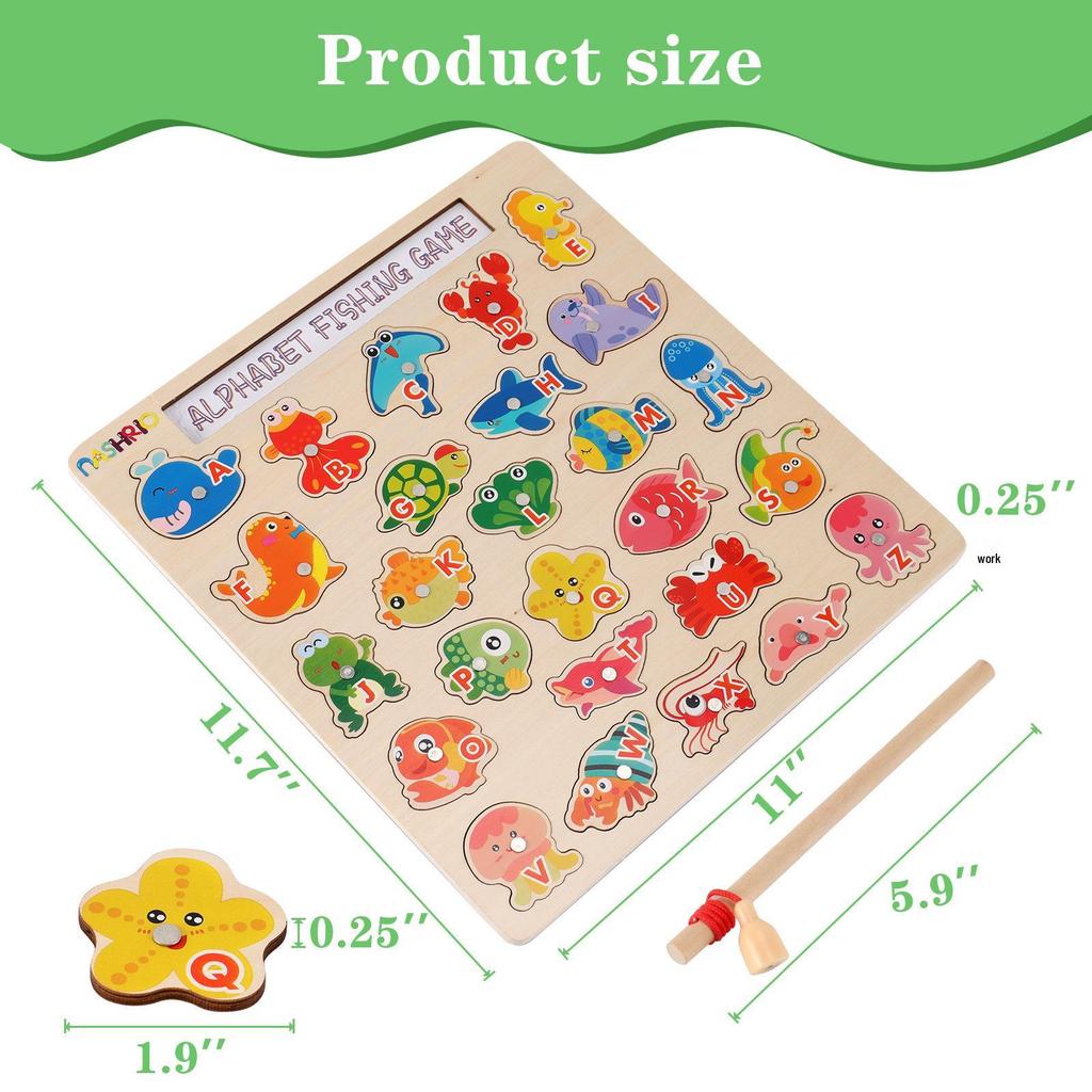 Kindergarten Magnetic Building Blocks & Fishing Game Set: Educational Toys for Parent-Child Interaction