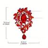 Hochwertige Luxus Vollkristall Blume Anhänger Brosche Anstecknadel Exquisit Glänzend Boutique Vintage Abzeichen