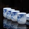 Hand-painted Blue and White Porcelain Tea Set Home Meeting Office Chinese Jingdezhen Ceramic Beam Teapot Teacup