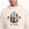 Nike Alphabet Pattern Print Long Sleeve Hoodie Men Tops Beige FB7124-027