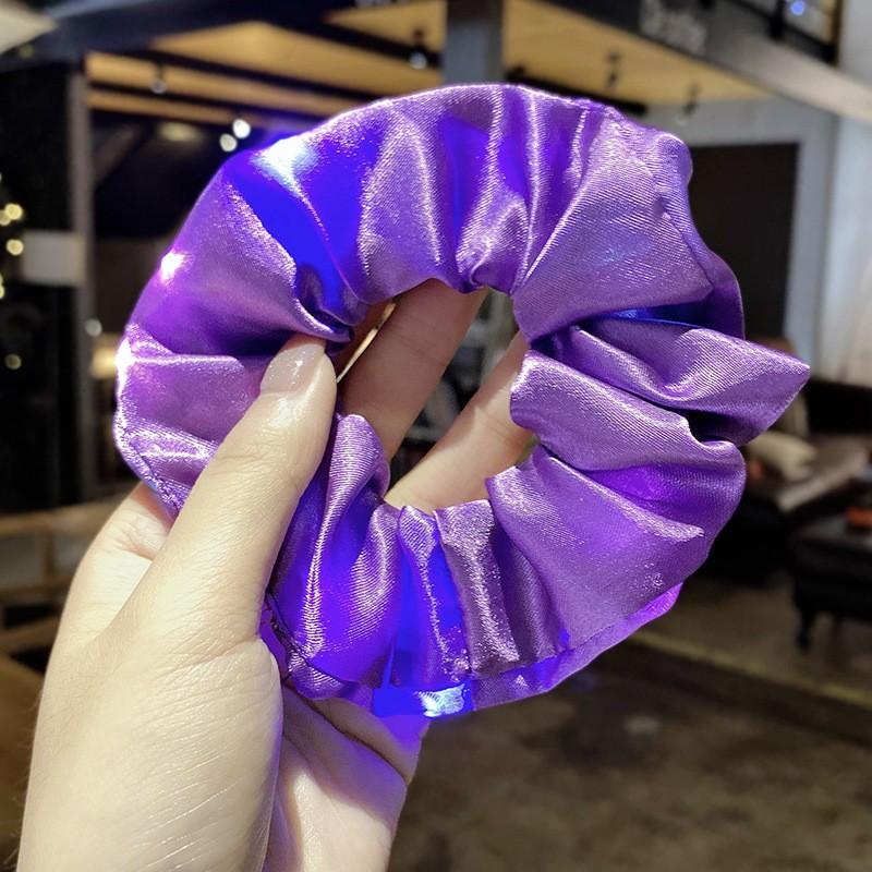 LED large intestine hair circle INS nightclub landscape headdress headband popular glowing ponytail hair accessories