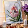 DIY Pearl Painting Canvas Adorable Mouse Design Shiny 3D Bead Art Kit Creative Leisure Craft for Living Room Wall Decor