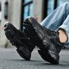 Autumn Men's Sneakers Black Sports Shoes Breathable Mesh Men Casual Shoes Thick Sole Sneakers Men Shoes Platform Running Shoes