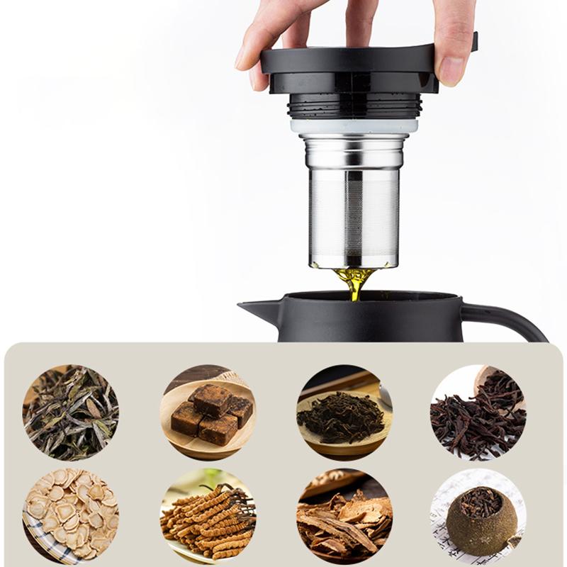 1L Braised Soaked Teapot Intelligent Temperature Display Stewing Teapot Braised Soaked Teapot Brew Tea Pot Teaware Tea Set