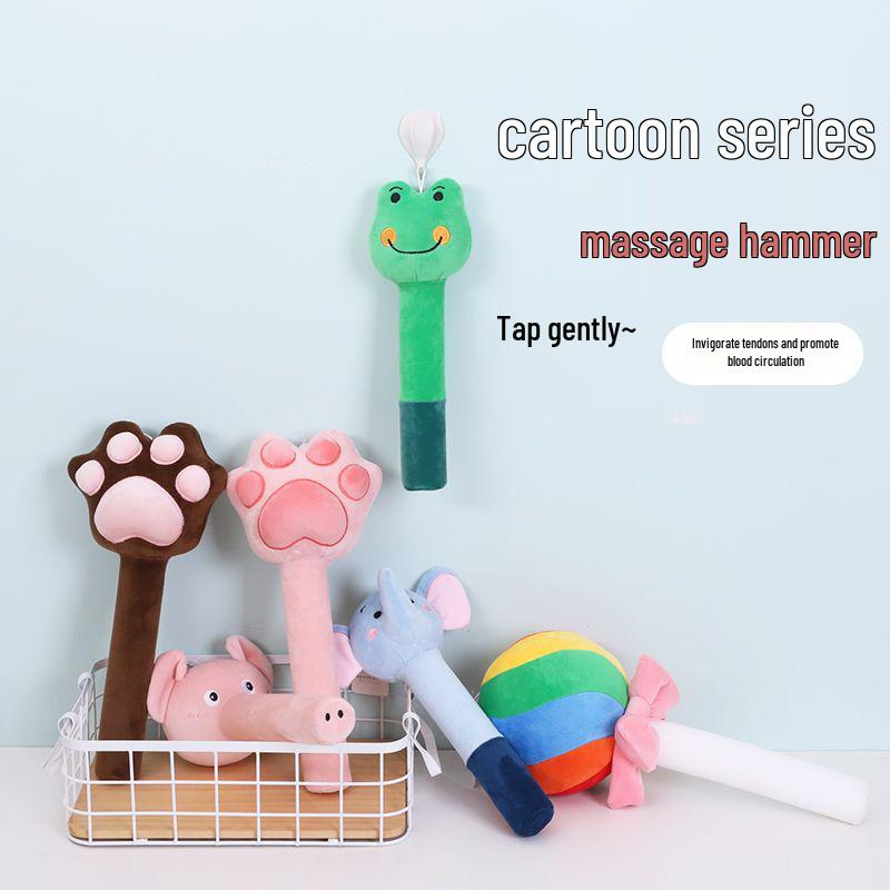 

Cartoon Music Hammer Massage Stick - Creative Cotton-Filled Back Patting Toy 30*10cm