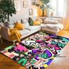 Cartoon Anti-Slip Mat for Kids, PC Gamer, 3D Gaming, Splatoon Rug, Home Carpet, Living Room, Bedroom, Sofa, Doormat, Area Decor1