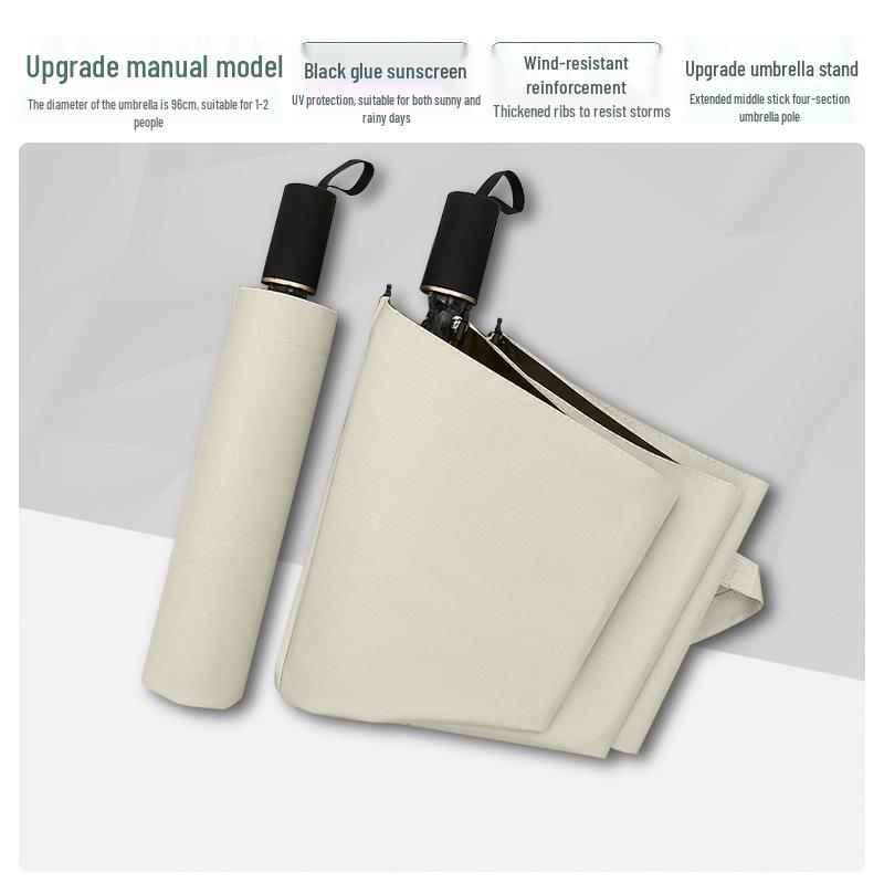 24-Rib Windproof Sun Protection Umbrella for Rain or Shine, Customizable Advertising Umbrella