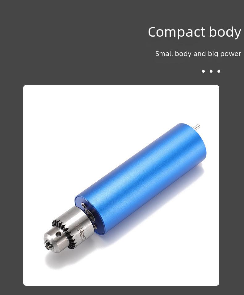Modrá kovová mini elektrická bruska s britskou a americkou zástrčkou, 12V2A plynule nastavitelná rychlost, ruční malá elektrická vrtačka.