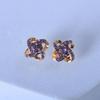 Crystal Rhinestone Flower Earrings Jewelry