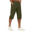 Pantaloni Capri da Uomo a Vestibilità Larga con Tasche Multiple Pantaloni Sette Ottavi Leggeri per Uso Esterno e Quotidiano