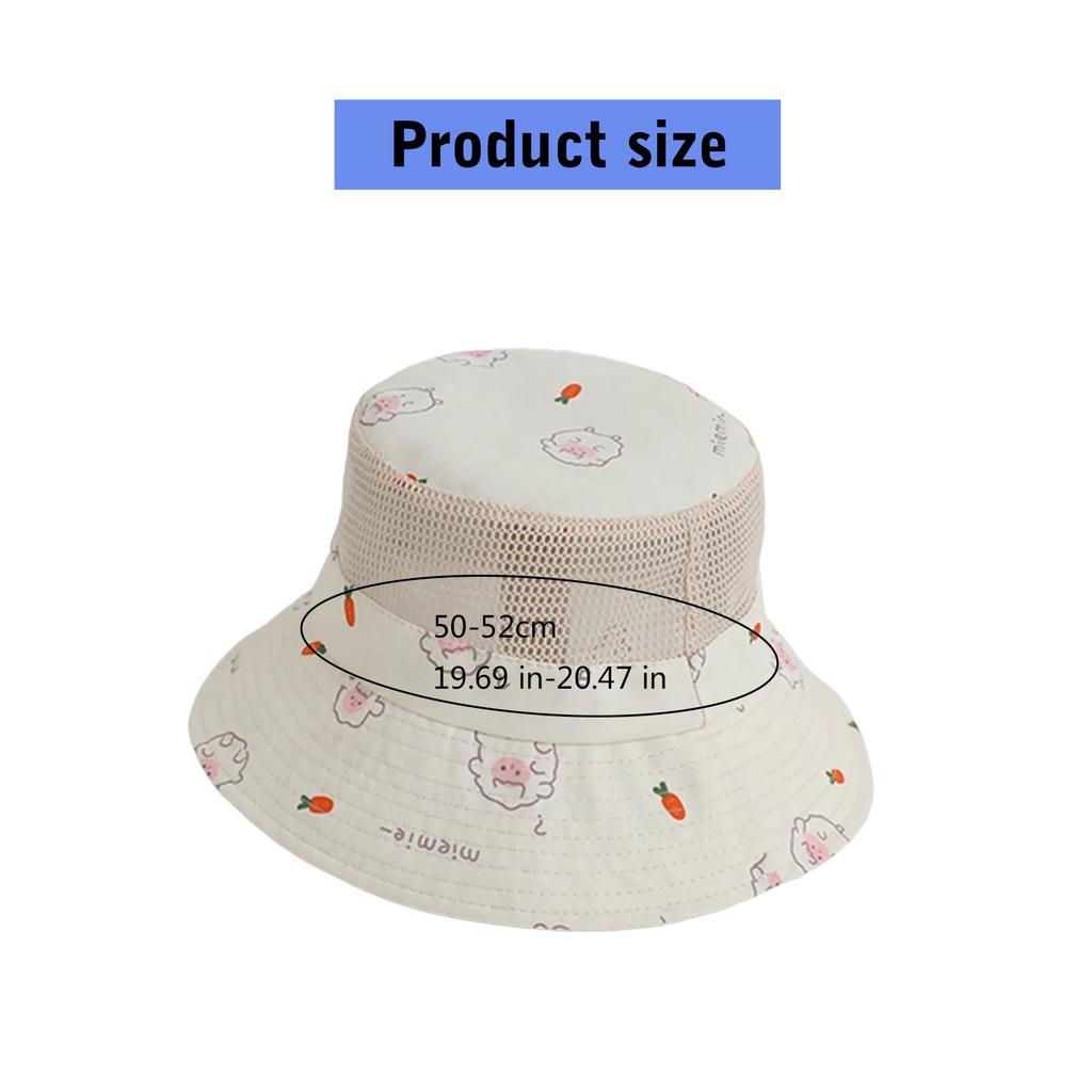 Fashionable Breathable Hat Women's Bucket Hat Beach Vacation Bucket Hat Suitable for Boys and Girls
