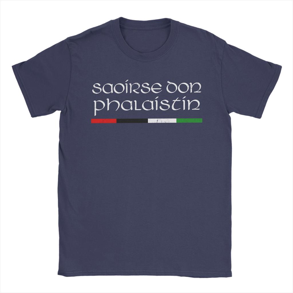 Übergroßes T-Shirt Saoirse Don Phalaistin Palästina 100% Baumwoll-T-Shirts T-Shirt für Männer Sommer Freizeit Kurzarm Kleidung
