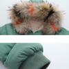 Baby Girls' Padded Jackets Winter Men's Women's Baby Padded Jacket Children's Thickened Fur Collar