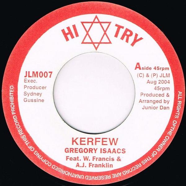

7-дюймовая пластинка GREGORY ISAACS FRANCIS FRANKLIN Kerfew JLM007 HiTry Records 2004 Великобритания Регги Ска Даб Б/у