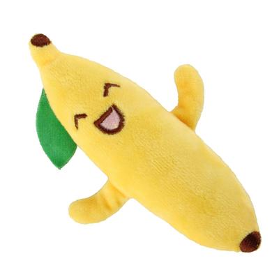Brinquedo de Pelúcia Banana para Morder Pet Exercício de Garras Redução de Ansiedade Brinquedo de Pelúcia para Morder Pet com Erva-do-Gato Embutida