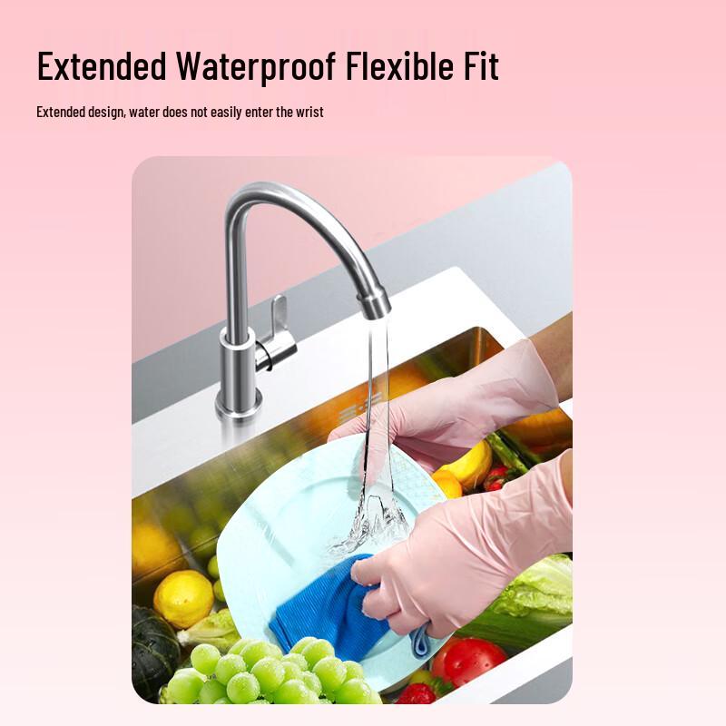 Disposable White Nitrile Gloves