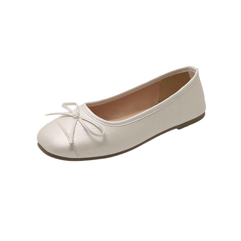 French retro silver soft-soled single shoes women's shoes summer ladyshoes evening bow flats golden mother shoes
