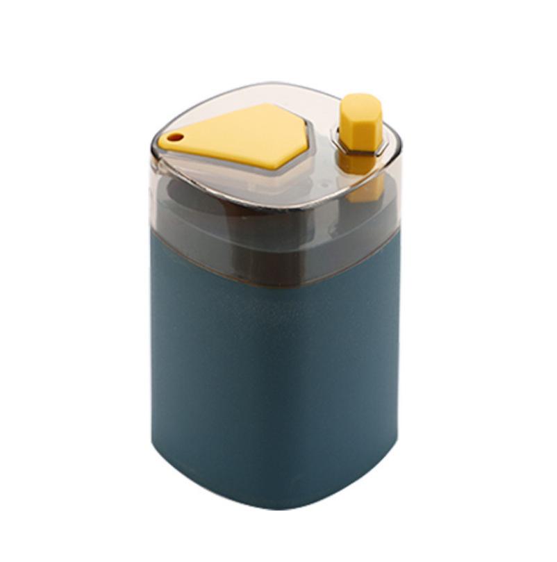 Automatic Toothpick Holder Container Wheat Straw Household Table Toothpick Storage Box