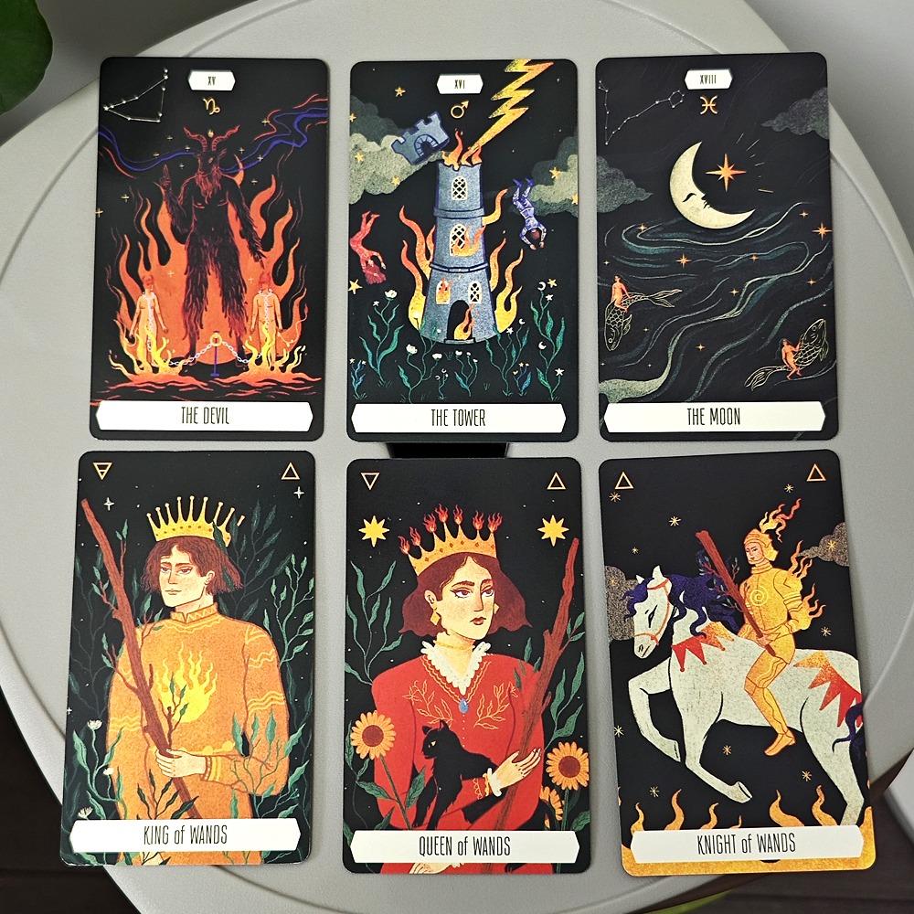 10.3*6cm Zodiac Tarot Brings Us The World of Astrology By Cultures’ Ancient Stories, Divinities and Characters 78 Pcs Cards