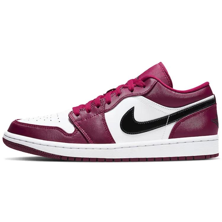Air Jordan 1 Low 'Noble Red' (Unisex) Vintage Basketball Shoes 553558 604
