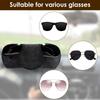 Car Sun Visor Sunglasses Case Glasses Frame Auto Eyeglasses Storage Box with Magnetic Closure Universal Car Eyeglasses Organizer