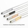Mindful Breathing Whistle Necklace Stainless Steel Anxiety Reduction Necklace Stress And Panic Relief Necklace Adjustable Length Meditation Inner