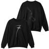 Unisex Crew Neck Long Sleeve Star Graphic Printed Loose Fit Neutral Style Sweatshirt Pullover