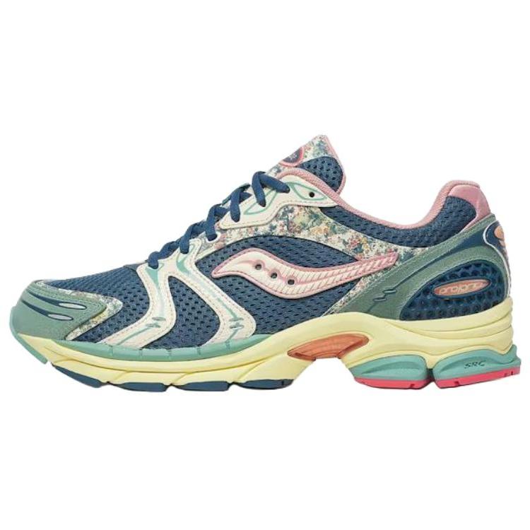 Saucony Progrid Triumph 4 Blue Beige Unisex Sneakers S71015-2 38.5