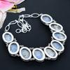Blue Kyanite Gemstone Handmade 925 Sterling Silver Jewelry Necklace 18" KG-1638