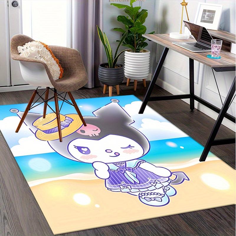 Office Rug Beach, Cute Character Anti-Slip Rug, Machine Washable for Living Room, Bedroom, Office, Multiple Sizes, Bedroom Mat, Decorative Mat, Durabl