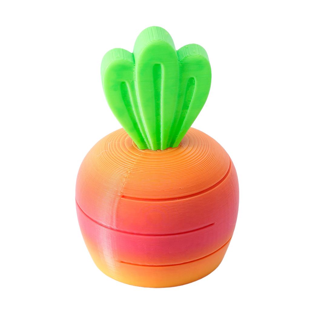 3D Printing Stretching Carrot Toys 3D Printed Vegetables Relief Toy Tabletop Centerpieces for Kids Christmas Birthday New Year's Gift