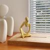 Korean Style Abstract Thinker Resin Figure Ornament for Home Décor and Photography Props