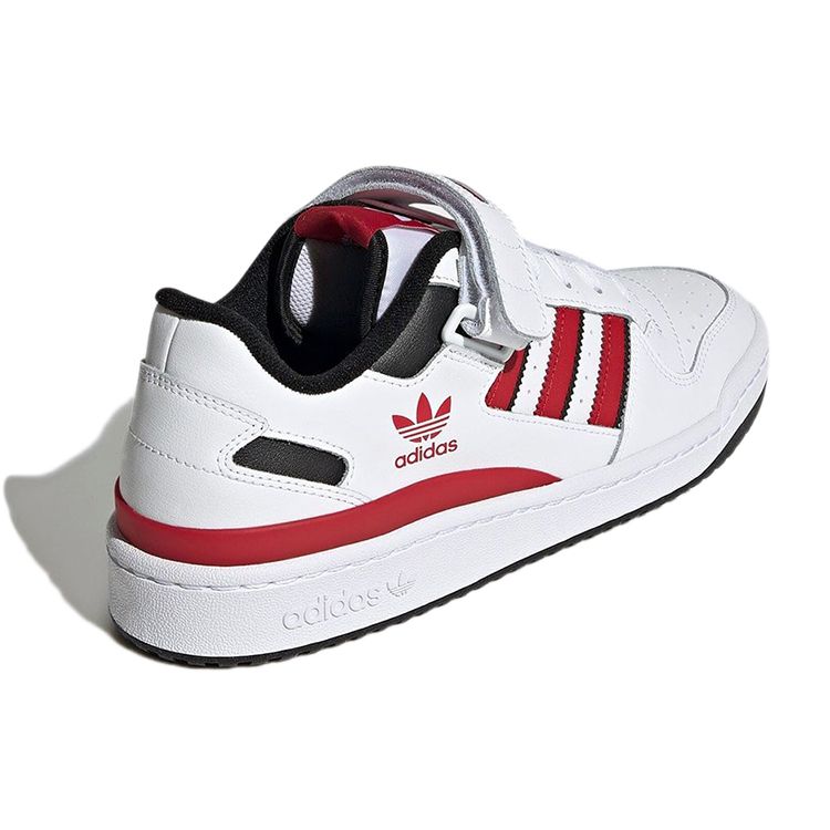 Adidas Originals Forum 84 Low Leather Retro Casual Low Top Sneakers Unisex Sneakers White Red Black GZ1838