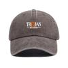 Washed Cotton Baseball Cap Distresseded Vintage Style Adjustable Snapback Hat For Men And Women Casual Street Stylewear Cap Trojan Warrior Vintage