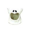 Creative Cute Ceramic Flower Pot Vase Halloween Ghost Candle Holder Handicraft Ornaments Home Decoration Plant Accessories