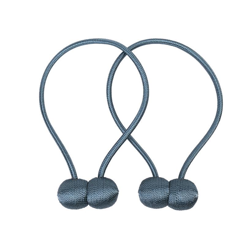 Magnetic Headphone Style Curtain Tiebacks - No-Punch Modern Minimalist Design
