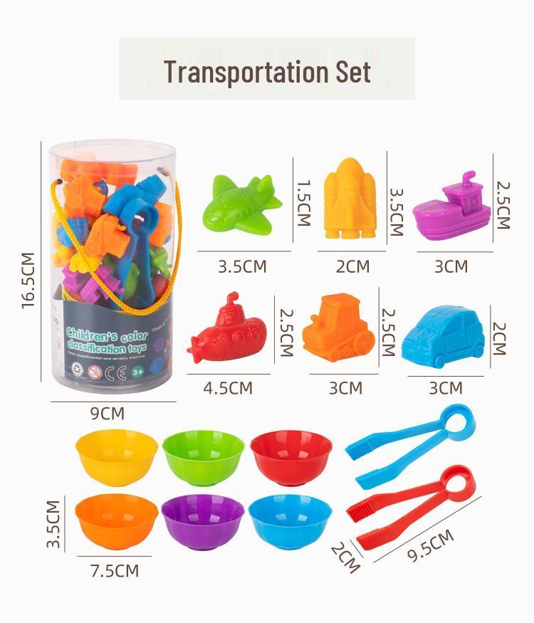 Marine Life Counting & Sorting Toys - Montessori Math & Cognitive Enrichment for Kids