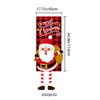 Christmas couplet hanging flag, snowman vertical door hanging, courtyard porch Christmas decoration hanging cloth party layout banner