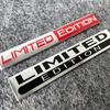 1pcs New LIMITED EDITION Emblem  Car Sticker 3D Aluminium Alloy Material Decorative  Auto Door Side Rear Bumper Sticker