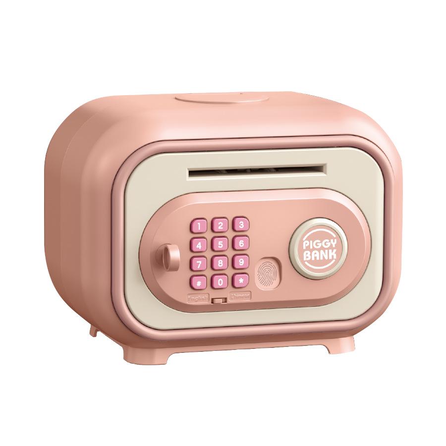 Kids' Musical Piggy Bank: Automatic Money Rolling, Password Unlock, Large Capacity Safe Toy Gift