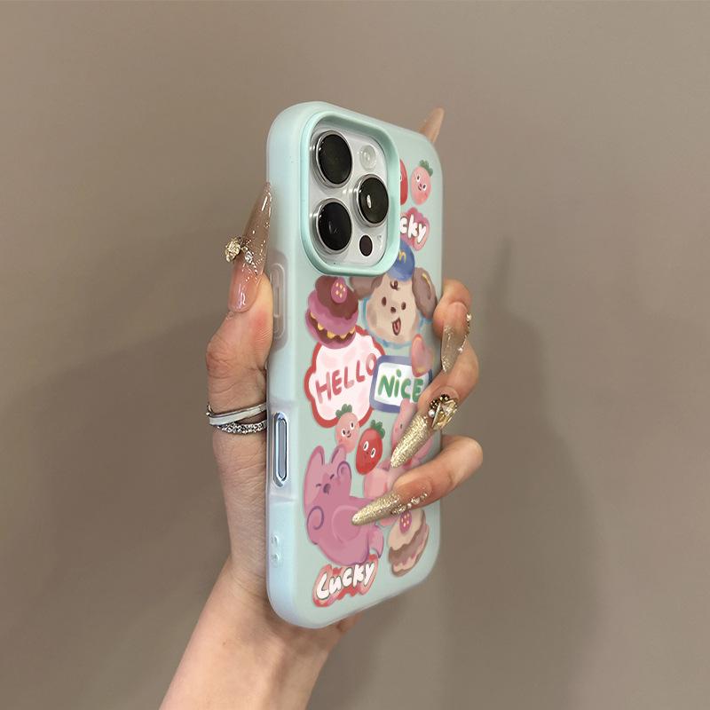 Cake Bear for Phone17promax for Apple 16pro Will Not Hit The Shell Mobile Phone Case 15 New Model 13 Pieces