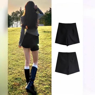 Wear Black Shorts for Summer for Women In Spring and Summer Boots for New Small A-line Slim Hot Girl Leggings