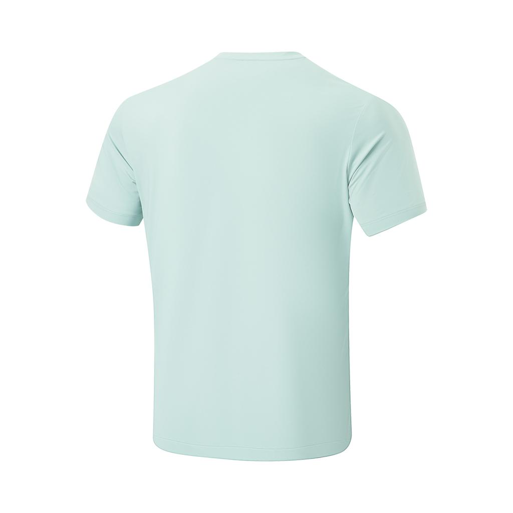 Li-Ning Comfortable Versatile Quick-Dry Short Sleeve T-Shirt Men Tops Feather-Green ATSU065-4