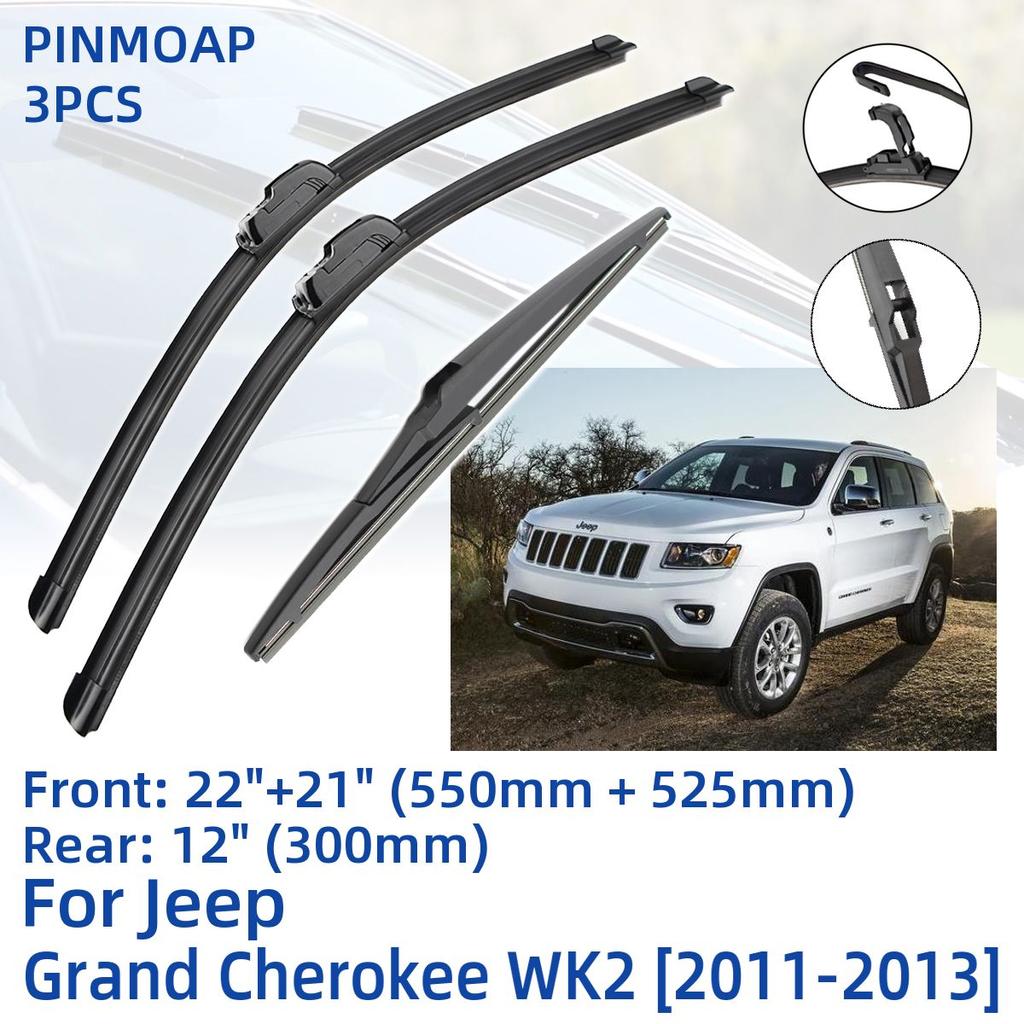 💰Kaufe 3PCS For Jeep Grand Cherokee WK2 20112013 22"+21"+12" Front