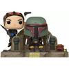 Figurine funko pop! moment : mandalorian - boba fett &amp; fennec shand
