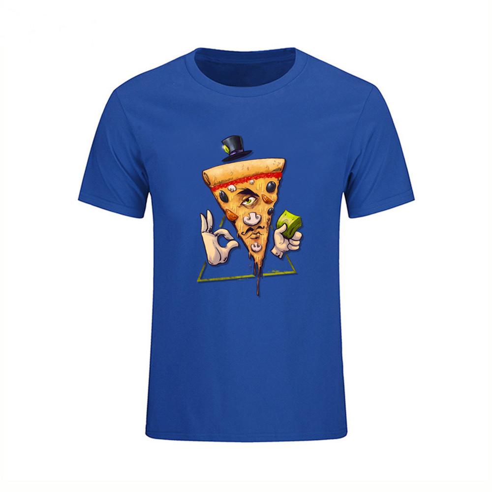 Crew Neck Teenage Clothing Simple Style For Mens Illuminati Pizza T Shirts Crew Neck Sale