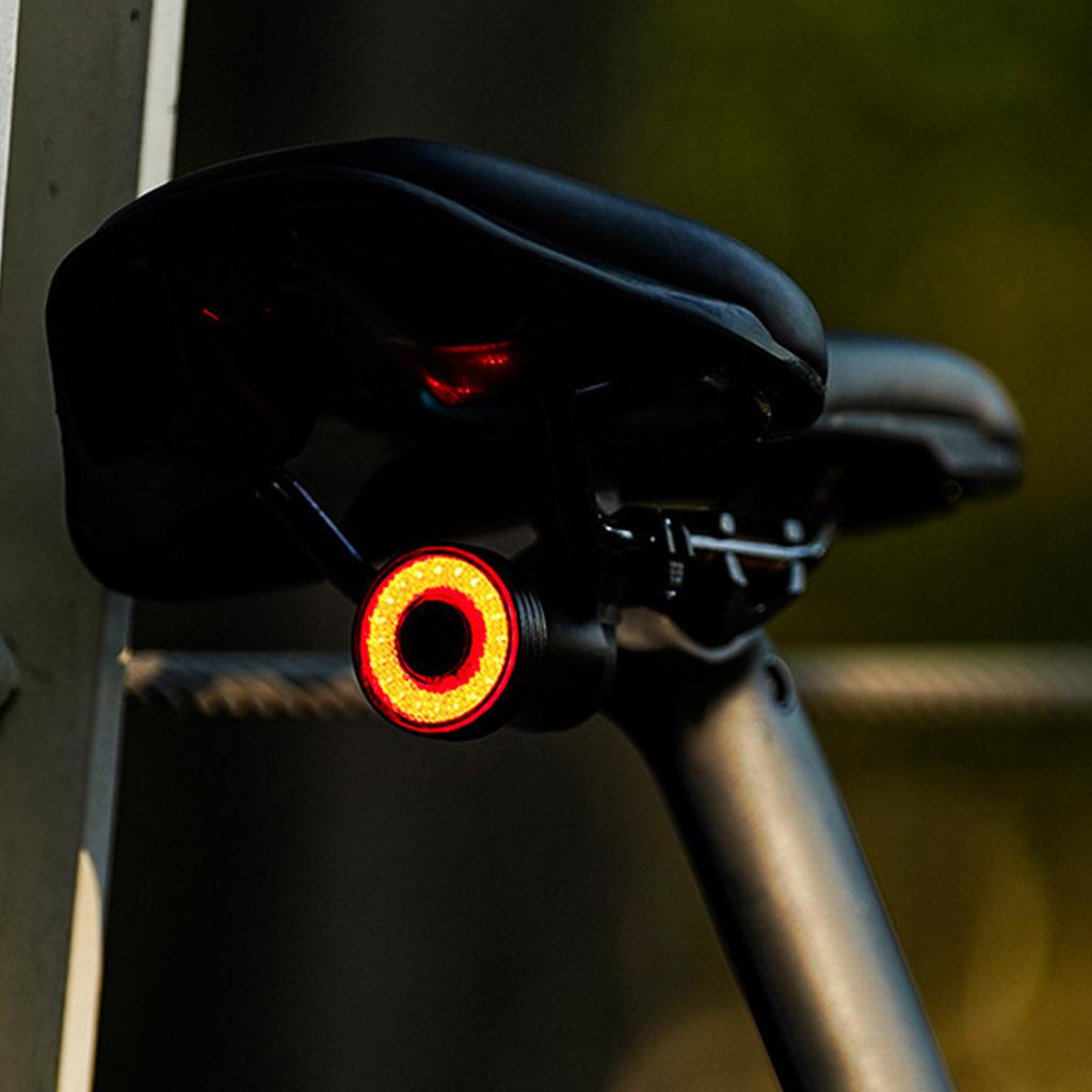 Smarted Brake Sensing Rear Light Rechargeable Waterproofed Bicycles Rear Light for Road and Mountain Bikes