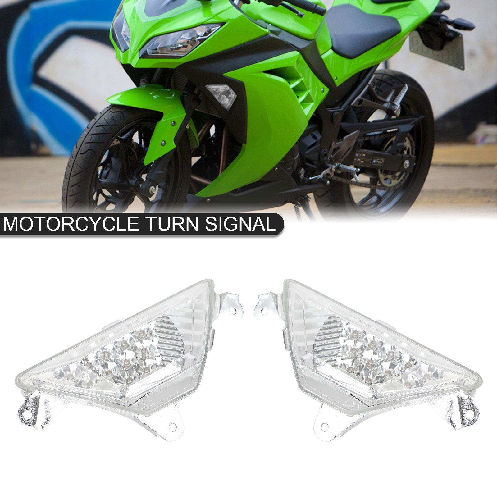 

Светодиодный передний указатель поворота для KAWASAKI NINJA 250 300 400 650 1000 ZX6R Прозрачный
