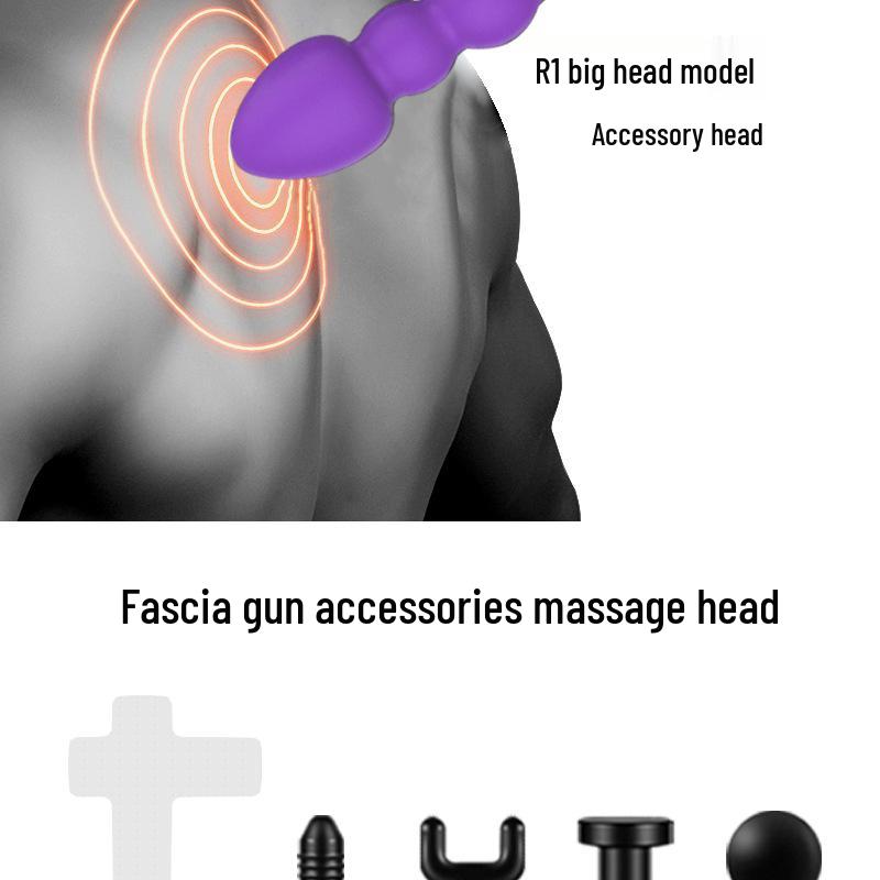 Modified Erotic Silicone Fascia Gun Massage Head for Muscle Relaxation